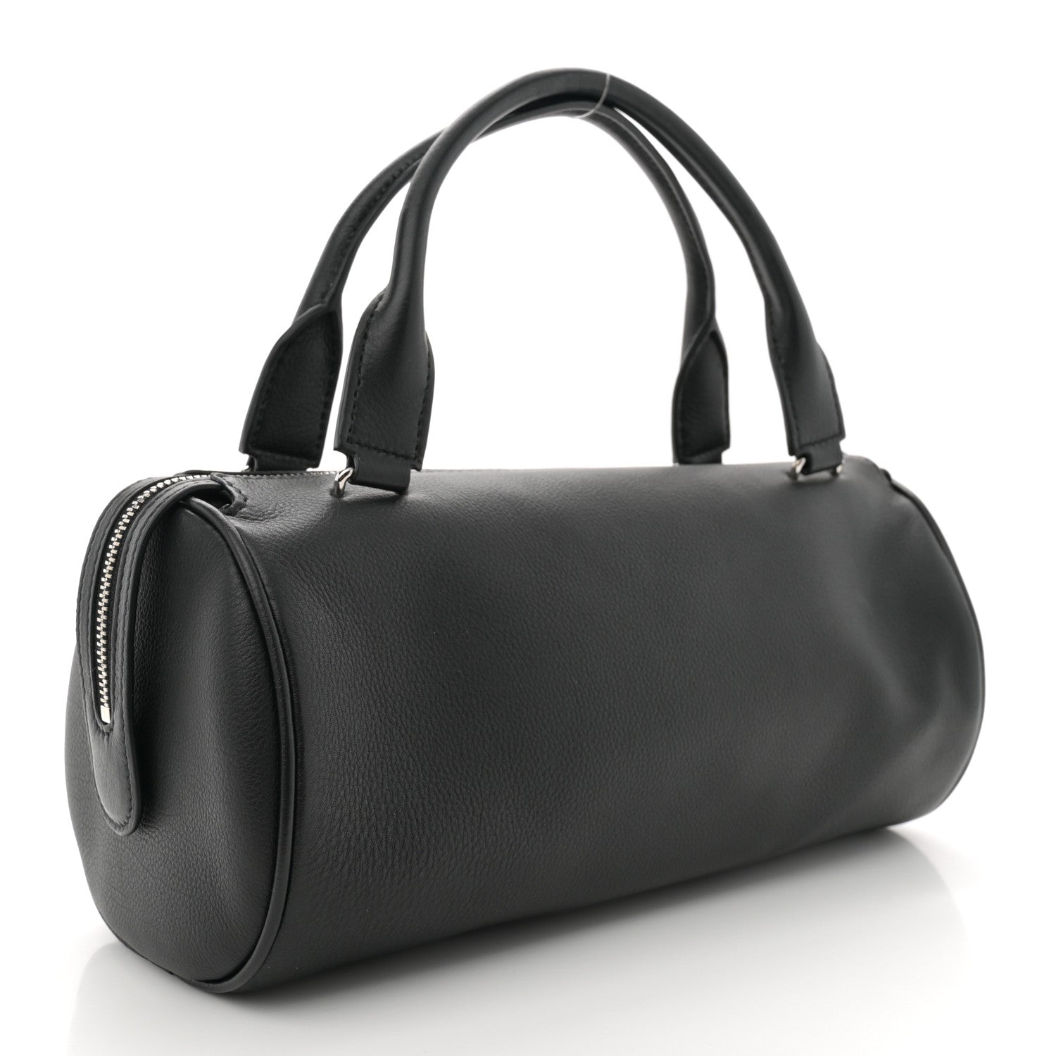 The Row Grained Saddle Calfskin Edith Bag Black 3 of 9