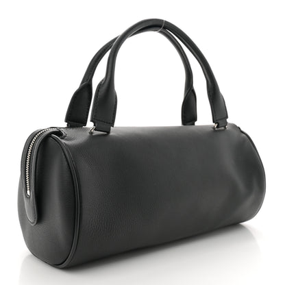 The Row Grained Saddle Calfskin Edith Bag Black 3 of 9