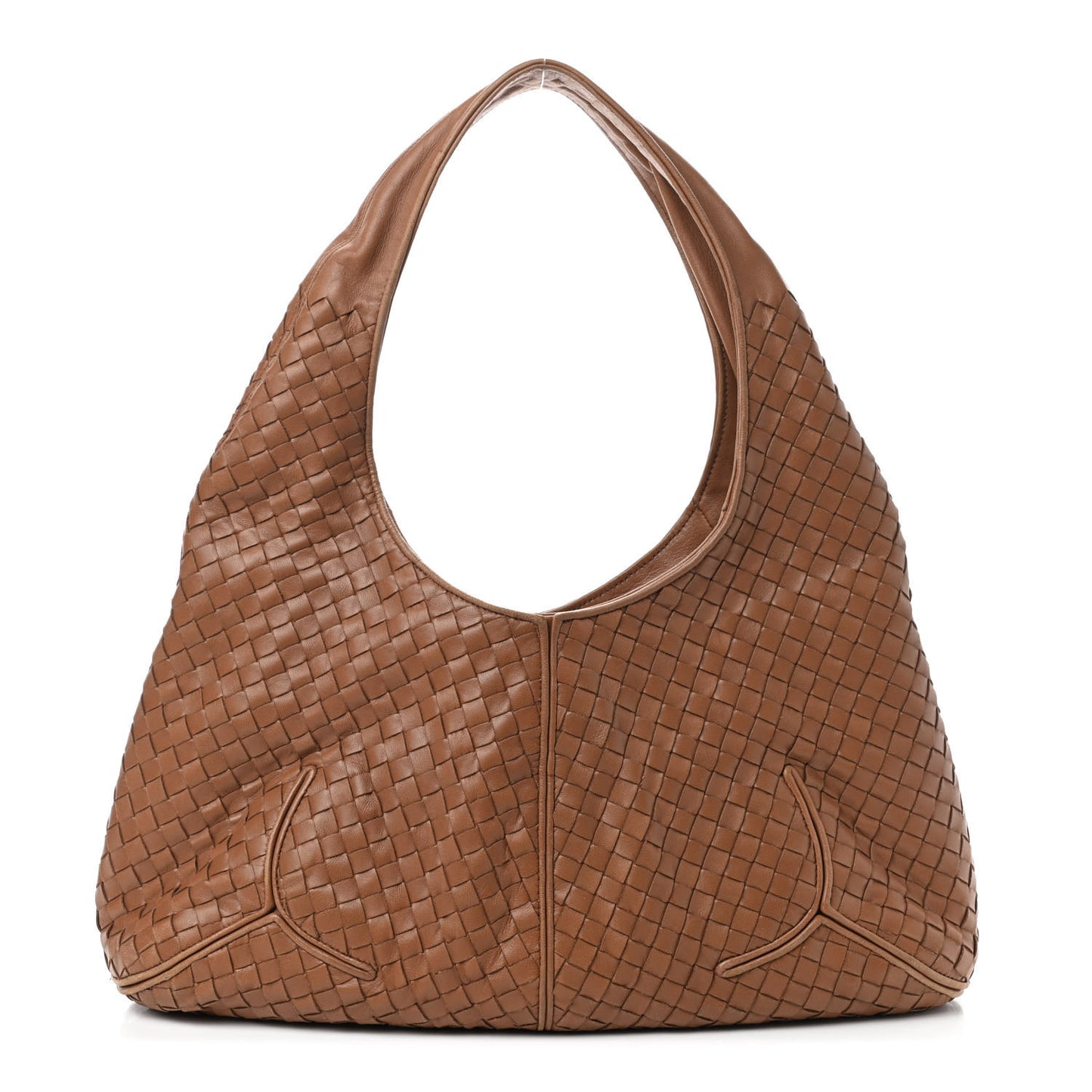 Nappa Intrecciato Ball Hobo Noce