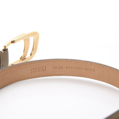 Gucci Pebbled Calfskin Belt 70 28 Beige 3 of 3