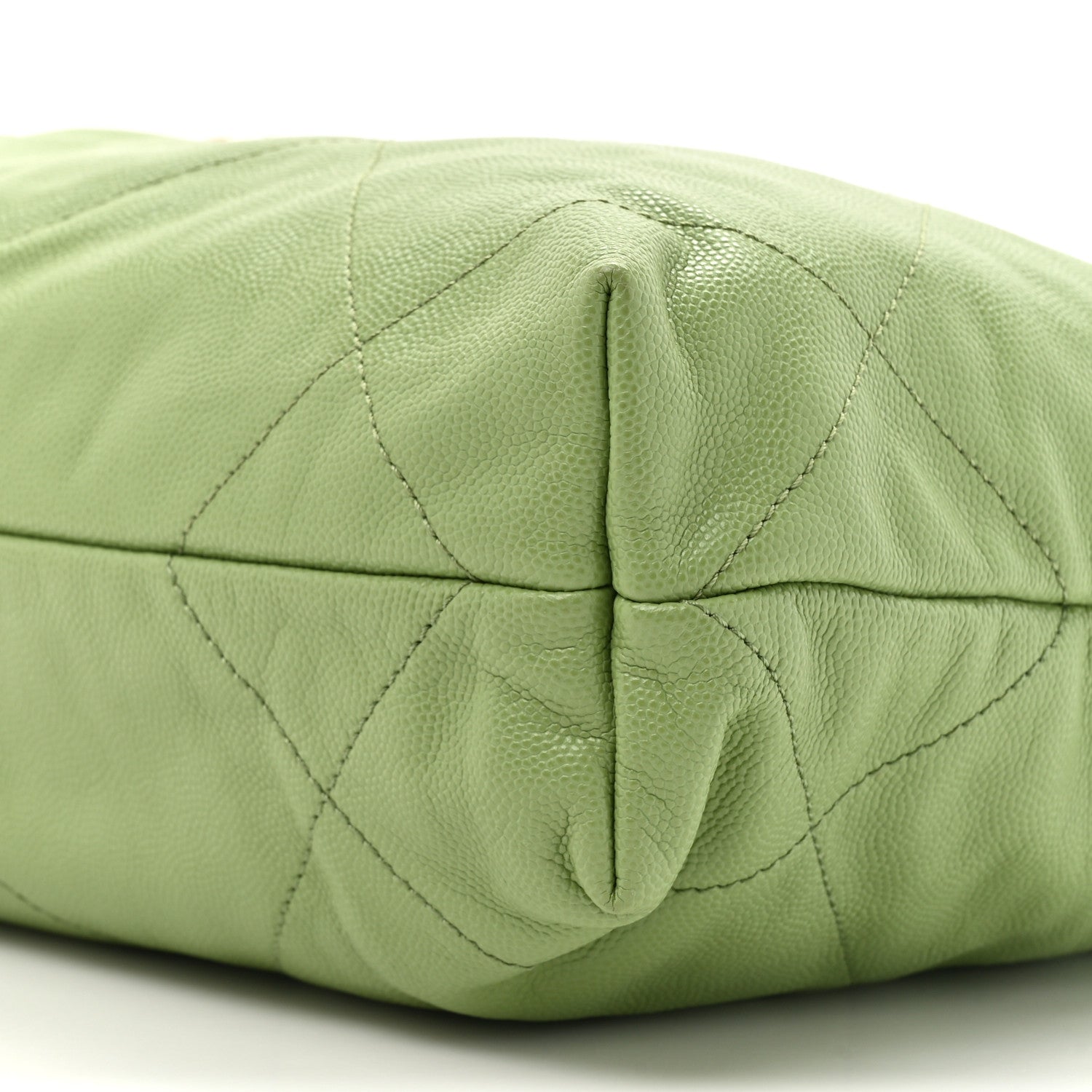 Chanel Shiny Caviar Quilted Small Chanel 22 Green 10 of 11