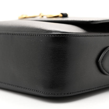 Gucci Textured Calfskin Small Horsebit 1955 Shoulder Bag Black 10 of 12