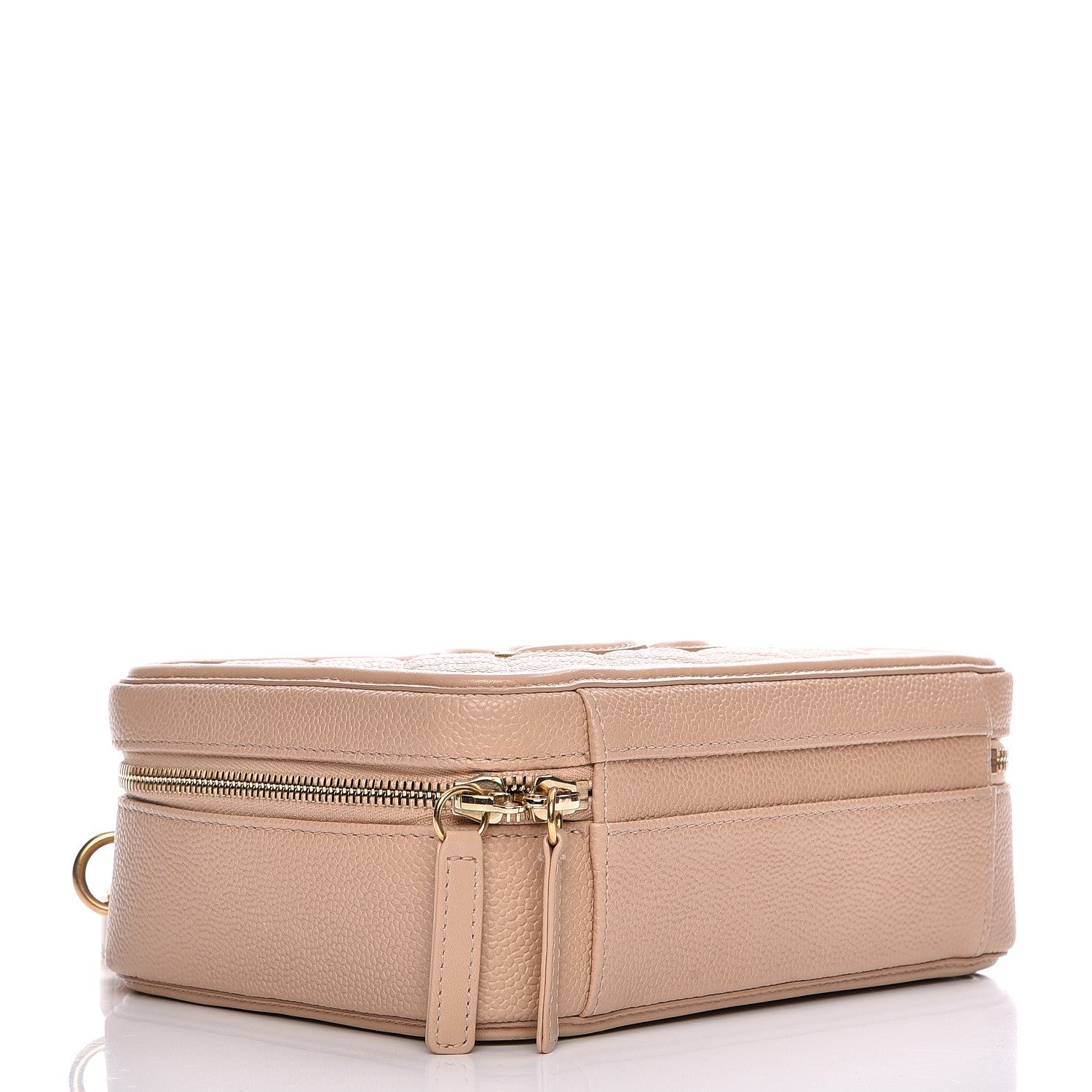 Chanel Caviar Quilted Medium CC Filigree Vanity Case Beige 5 of 9