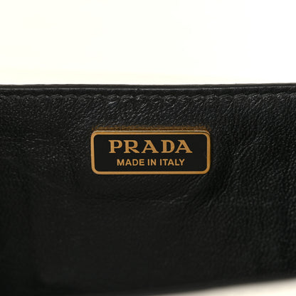 Prada City Calf Saffiano Large Cahier Bag White Black 6 of 11