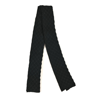 Chanel Cashmere Quilted Scarf Black 2 of 3