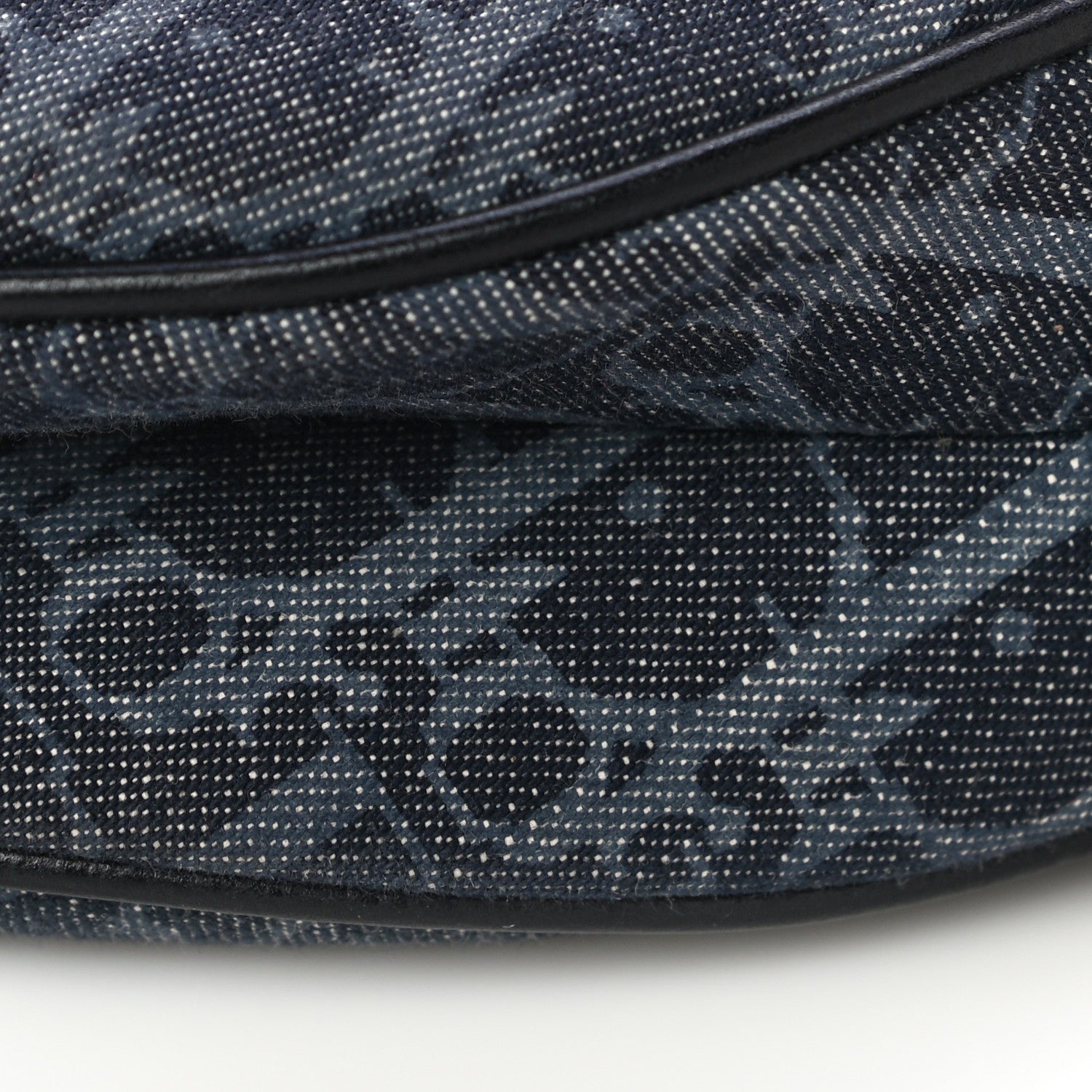 Christian Dior Denim Monogram Flight Saddle Bag 10 of 11