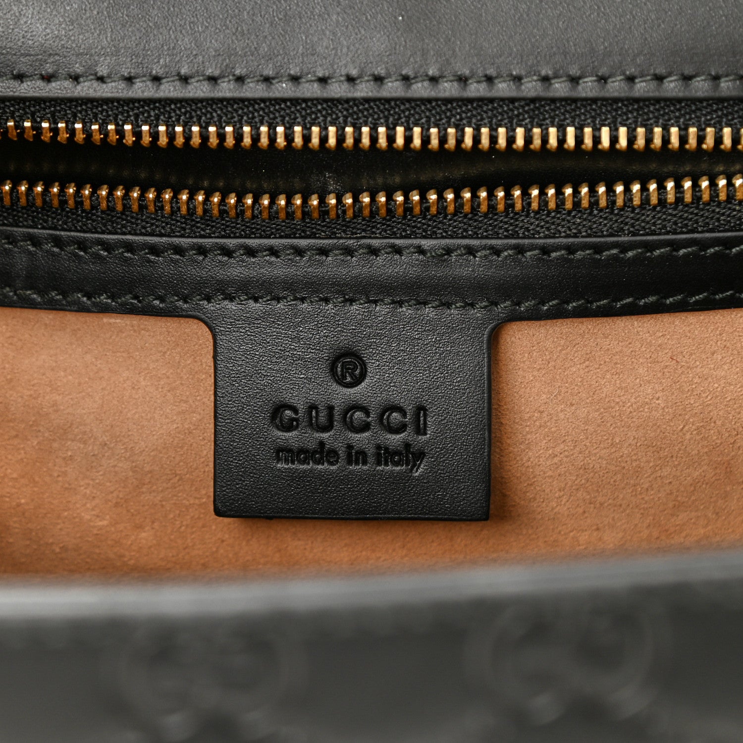 Gucci Guccissima Signature Medium Sylvie Top Handle Bag Black 6 of 8