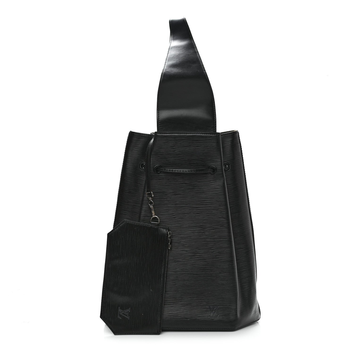 Louis Vuitton Epi Sac a Dos Drawstring Bag Black 1 of 10
