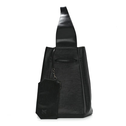 Louis Vuitton Epi Sac a Dos Drawstring Bag Black 1 of 10