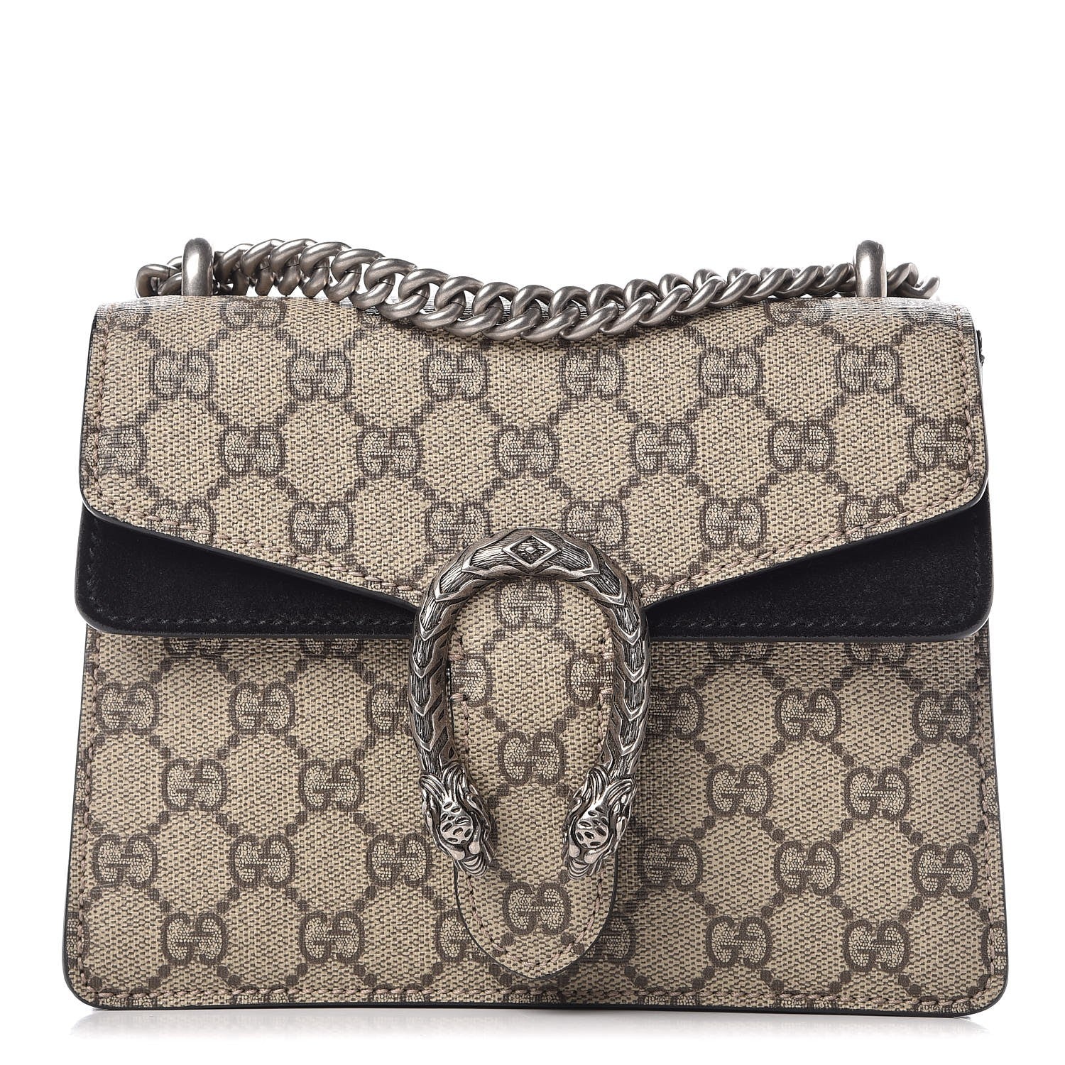 Gucci GG Supreme Monogram Mini Dionysus Shoulder Bag Black 1 of 11