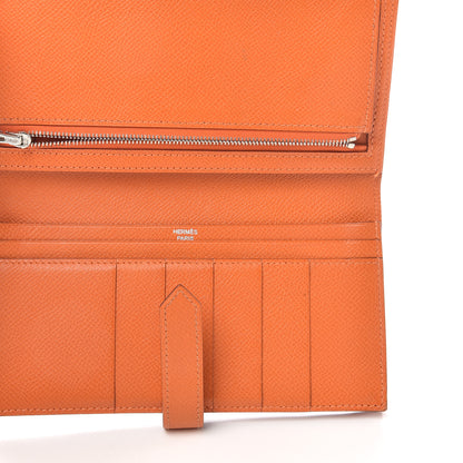 Hermes Epsom Bearn Gusset Wallet Orange 5 of 6