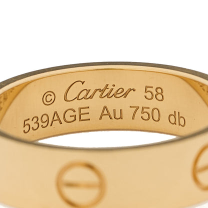 Cartier 18K Yellow Gold 5.5mm LOVE Ring 58 8.5 4 of 5