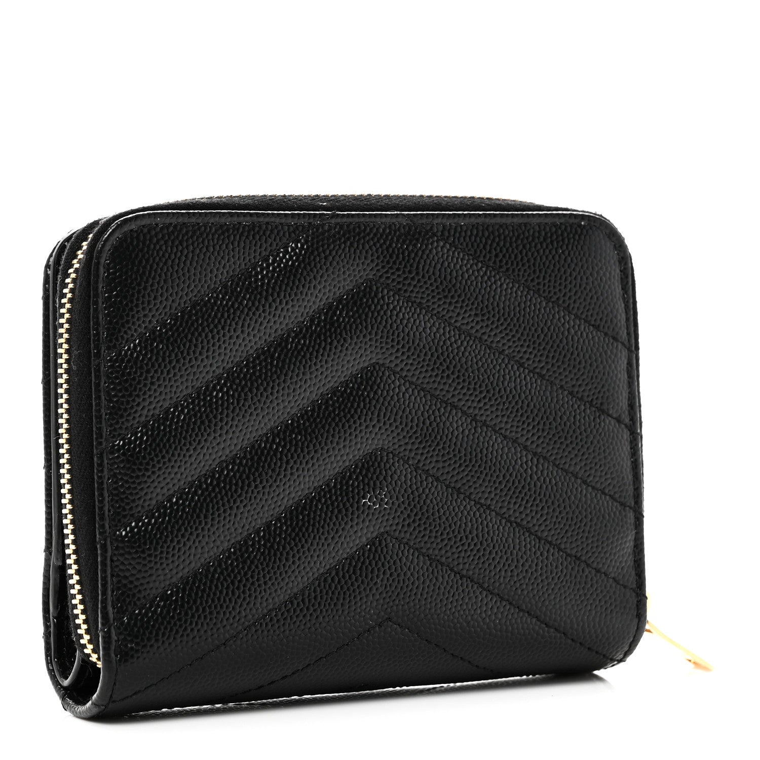 Saint Laurent Grain De Poudre Matelasse Chevron Monogram Compact