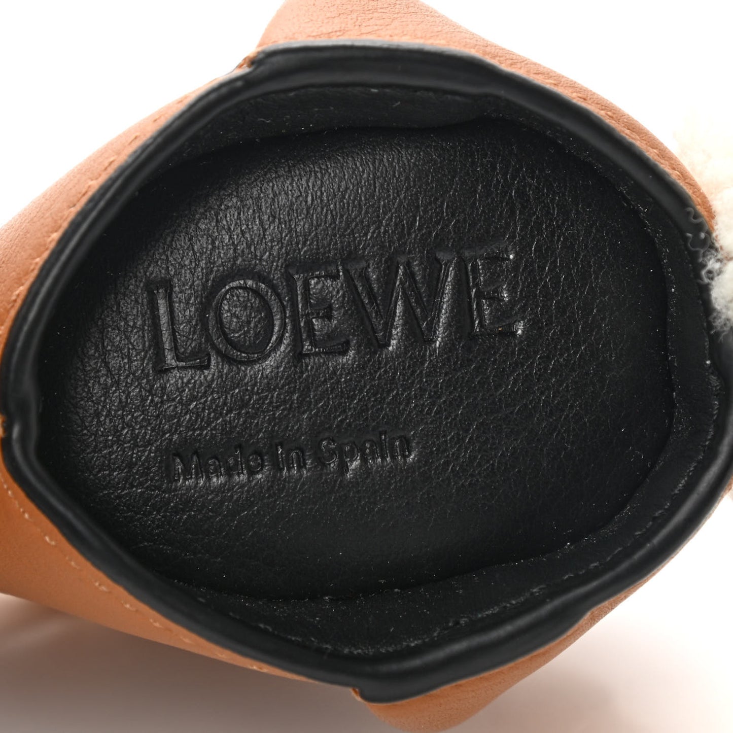 Calfskin Bunny Charm Light Caramel