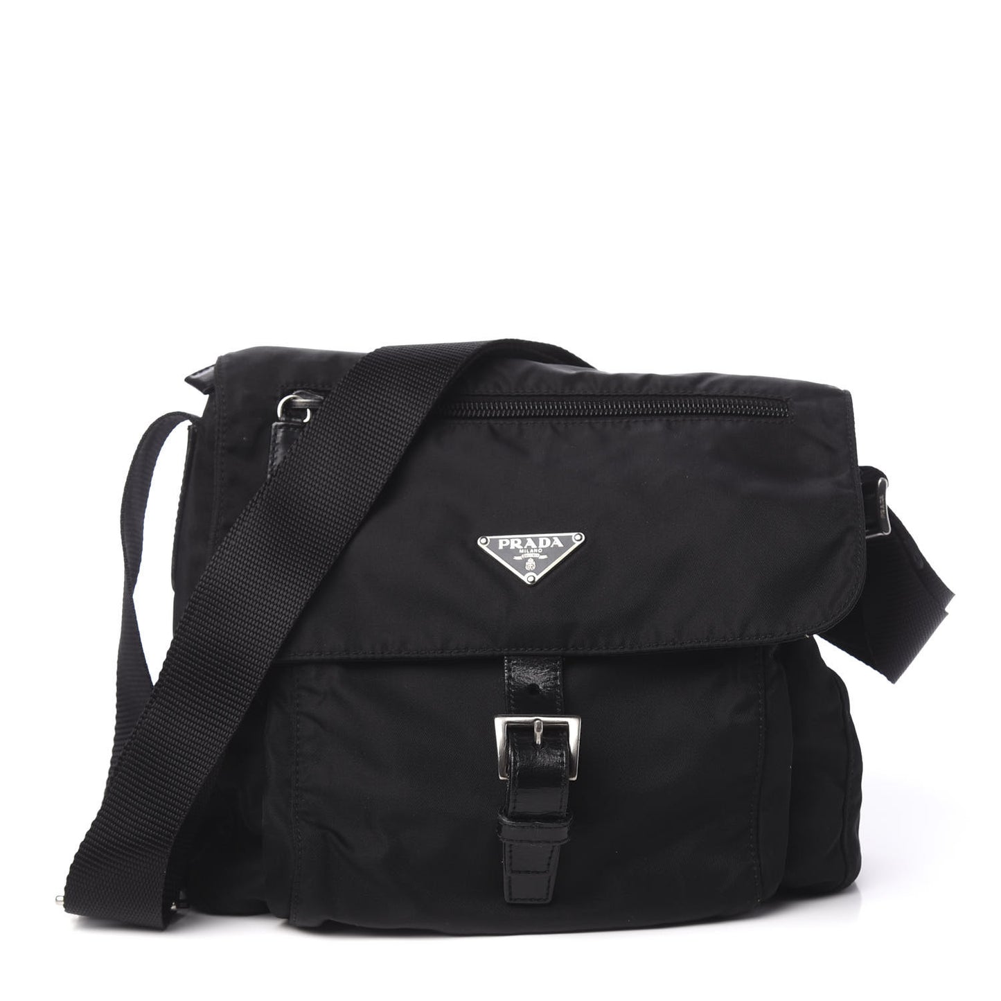 Nylon Vela Messenger Black