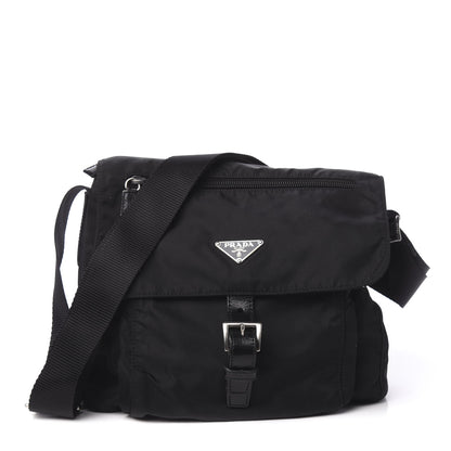Prada Nylon Vela Messenger Black 1 of 8
