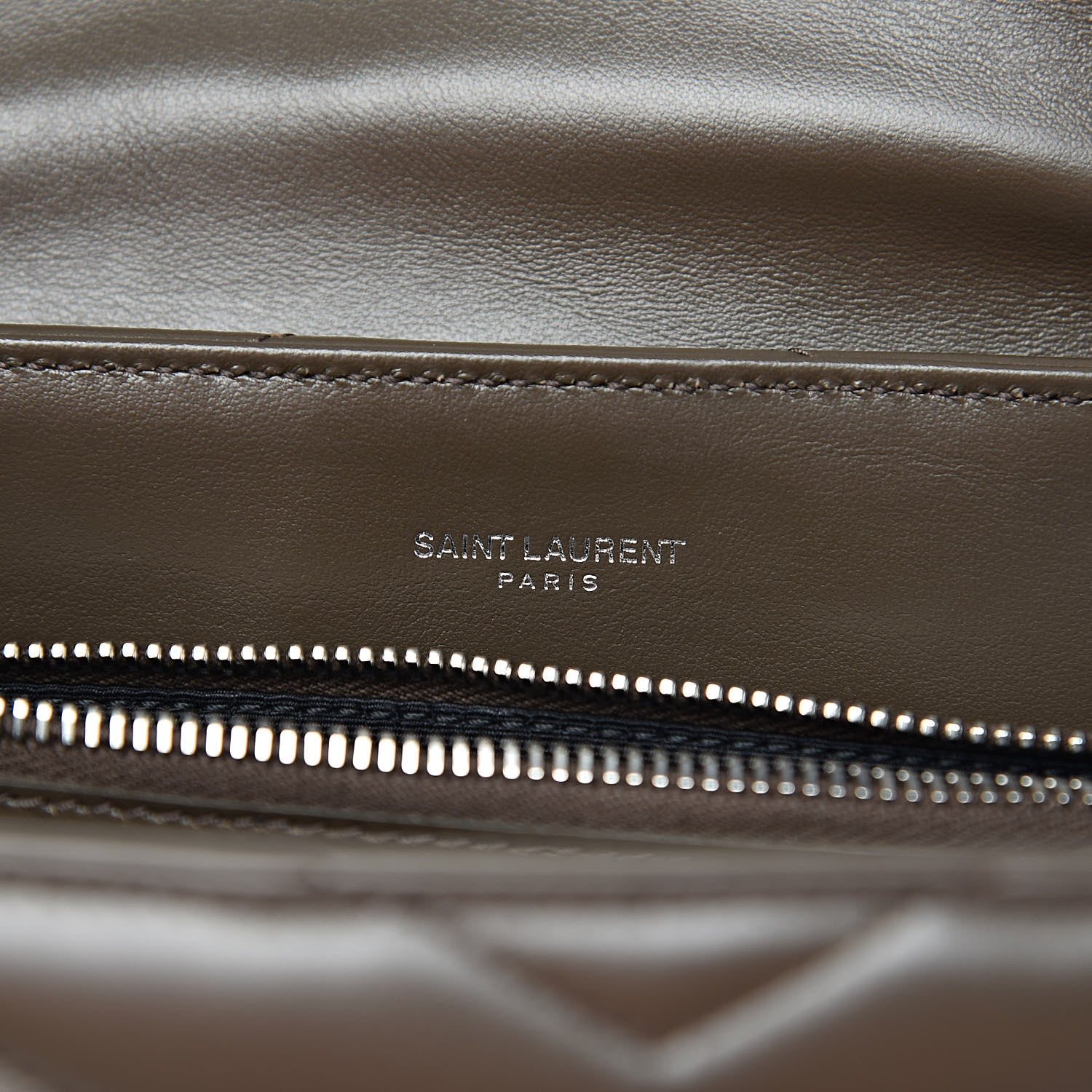 Saint Laurent Calfskin Y Quilted Monogram Medium Loulou Chain Satchel Faggio 6 of 11