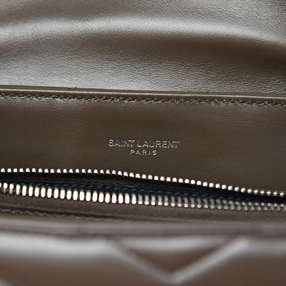 Saint Laurent Calfskin Y Quilted Monogram Medium Loulou Chain Satchel Faggio 6 of 11