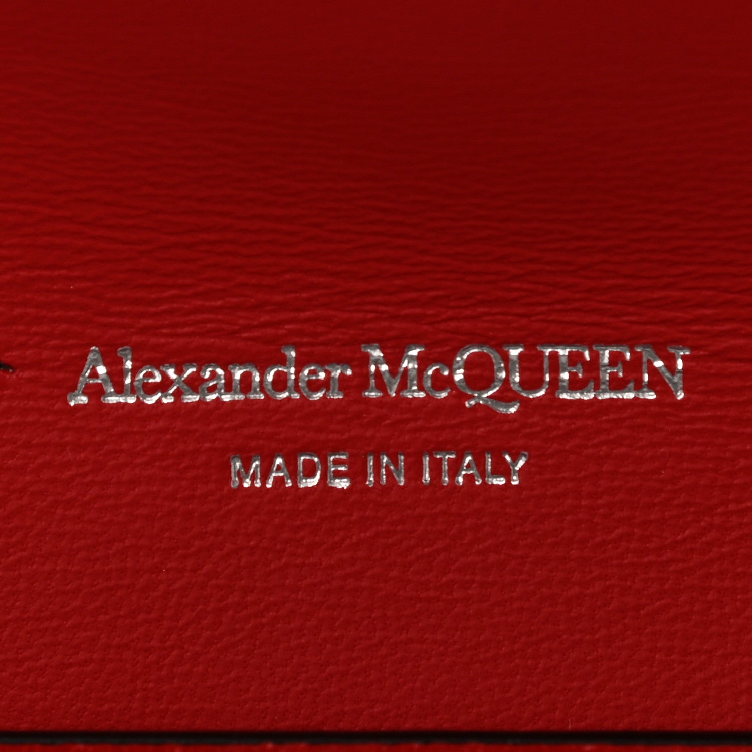 Alexander McQueen Calfskin Skull Stud Envelope Clutch Red 6 of 7