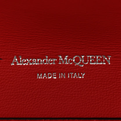 Alexander McQueen Calfskin Skull Stud Envelope Clutch Red 6 of 7