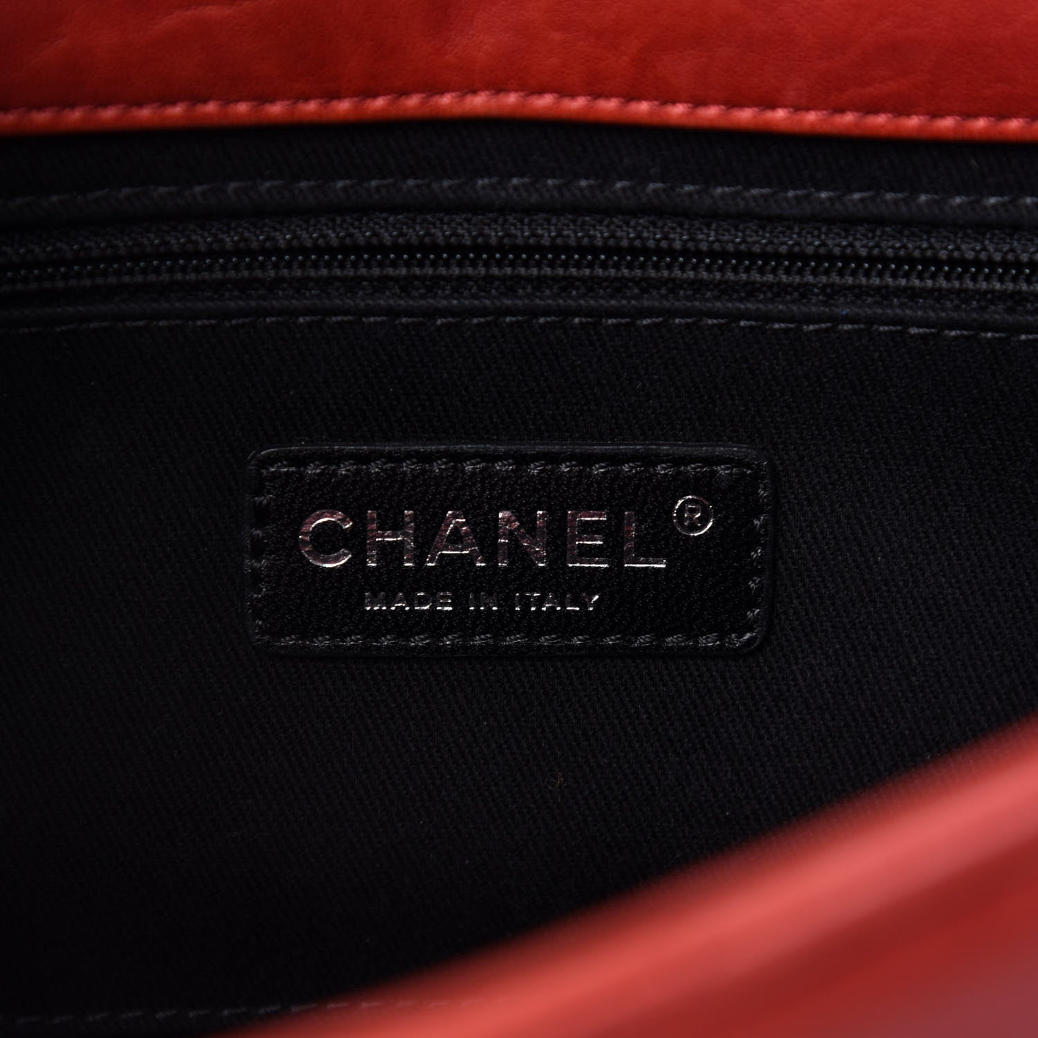 Chanel Washed Lambskin Jumbo Take Away Flap Red 9 of 14