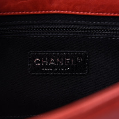 Chanel Washed Lambskin Jumbo Take Away Flap Red 9 of 14