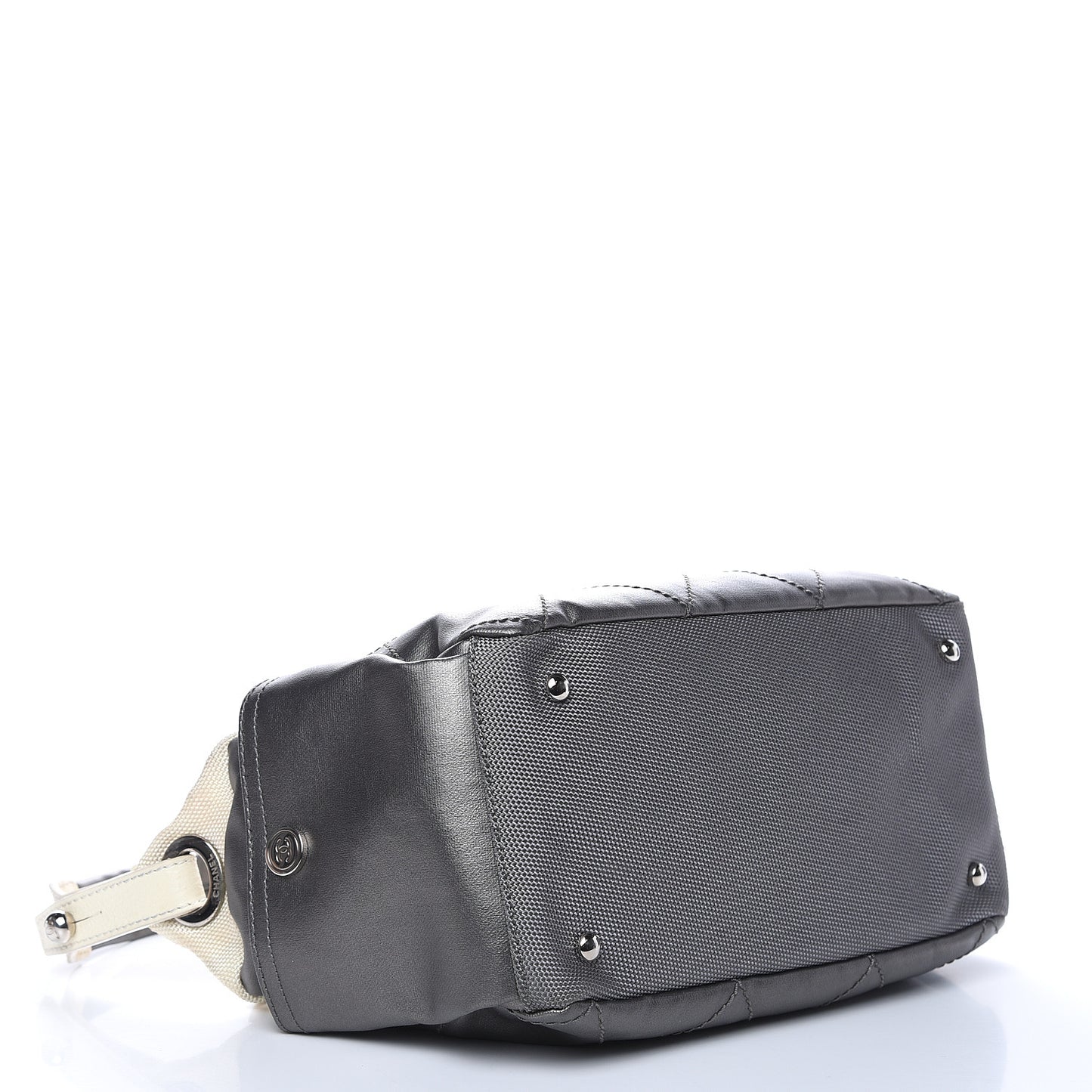 Coated Canvas Paris Biarritz Hobo Silver