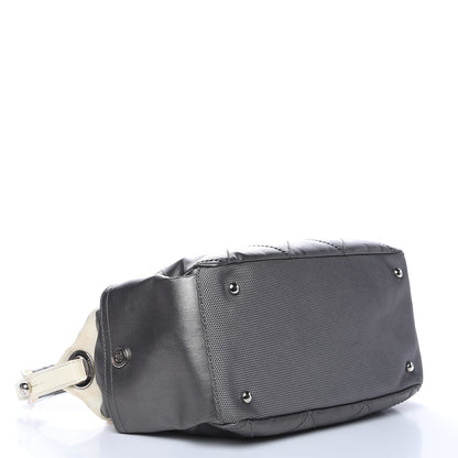 Chanel Coated Canvas Paris Biarritz Hobo Silver 4 of 18