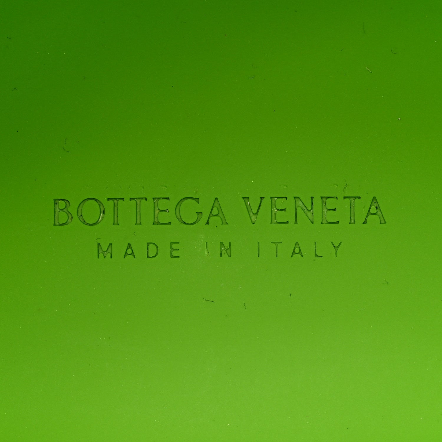 Bottega Veneta Rubberized Canvas Punch Tote Acid Green 7 of 10