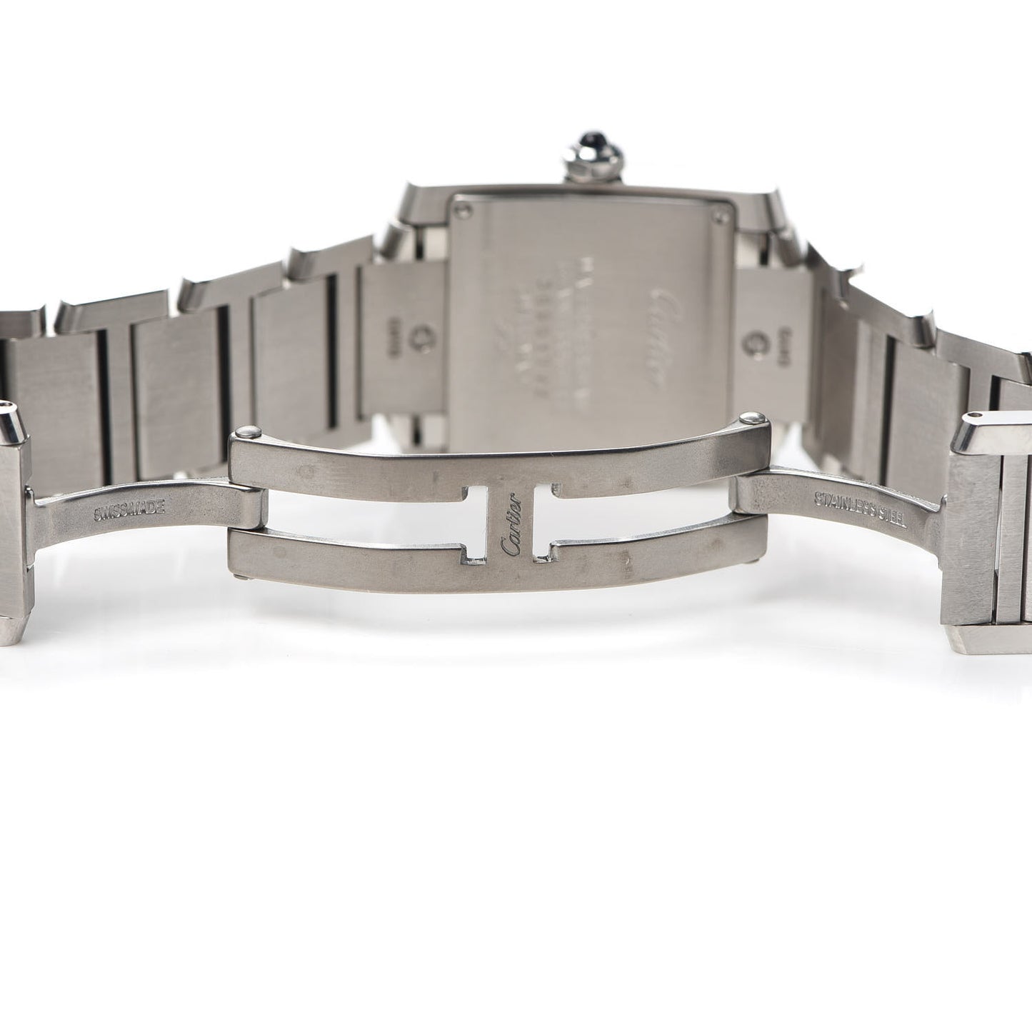 Stainless Steel 25mm Tank Francaise Quartz Watch