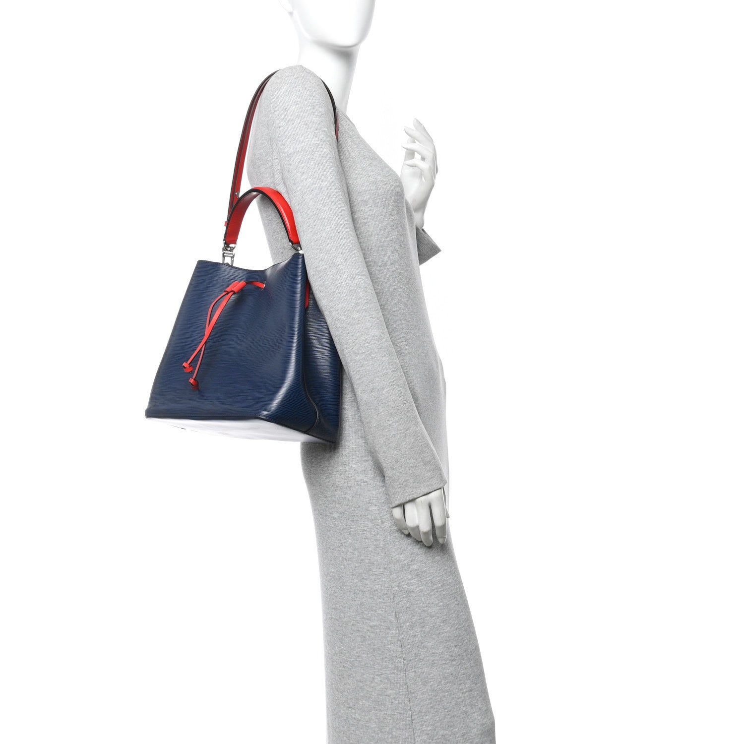 Louis Vuitton Epi Neonoe Indigo Coquelicot 2 of 10