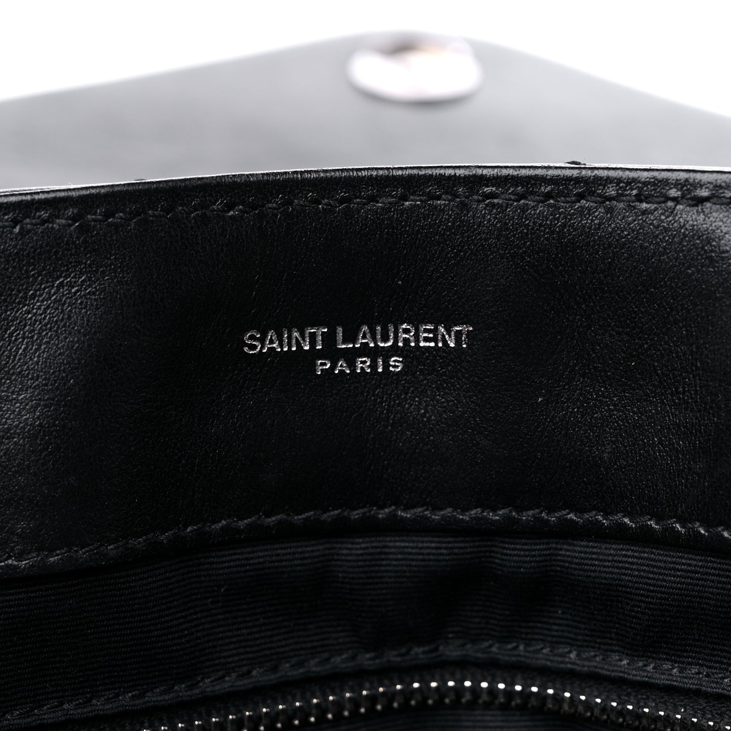 Calfskin Y Quilted Monogram Medium Loulou Chain Satchel Black