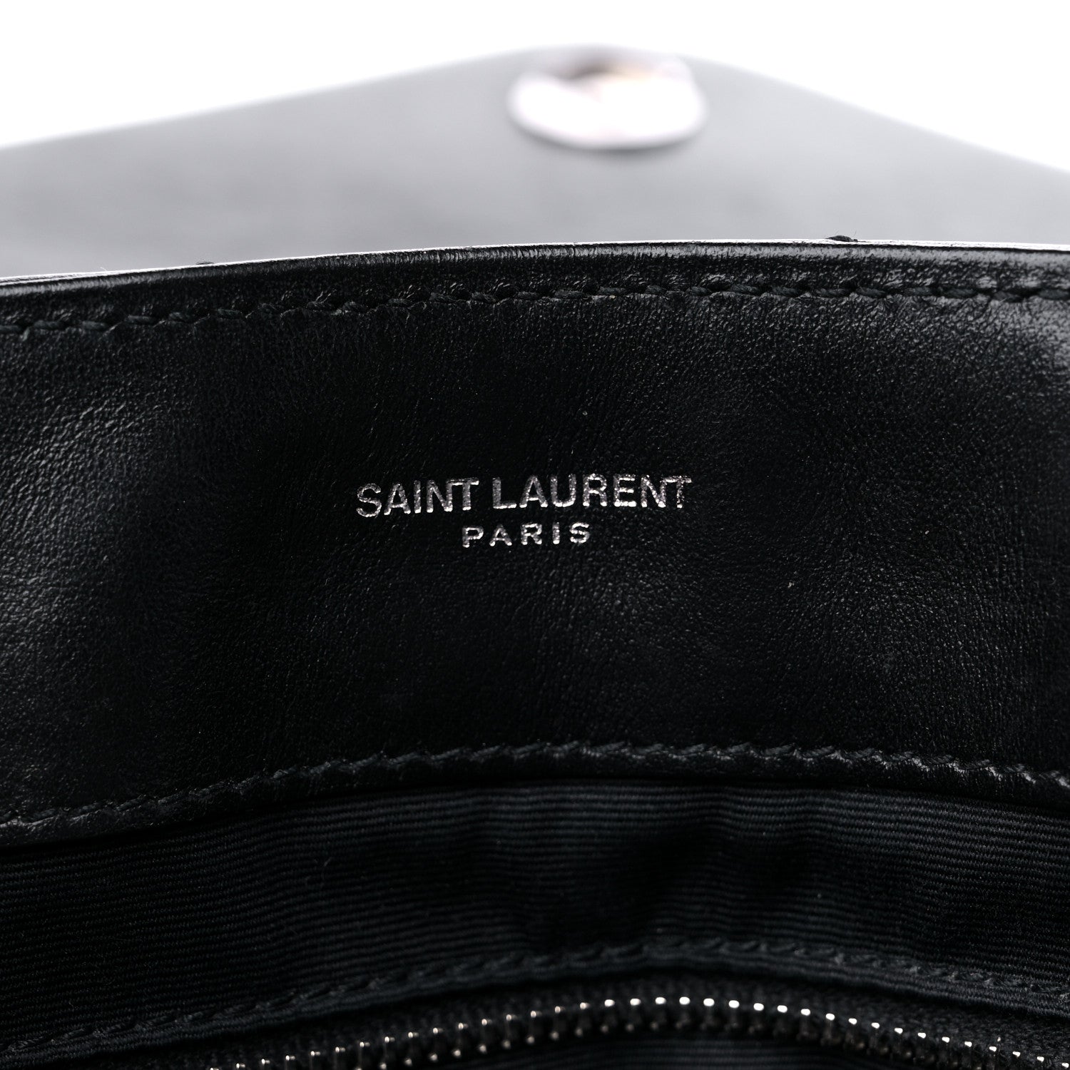 Saint Laurent Calfskin Y Quilted Monogram Medium Loulou Chain Satchel Black 6 of 19