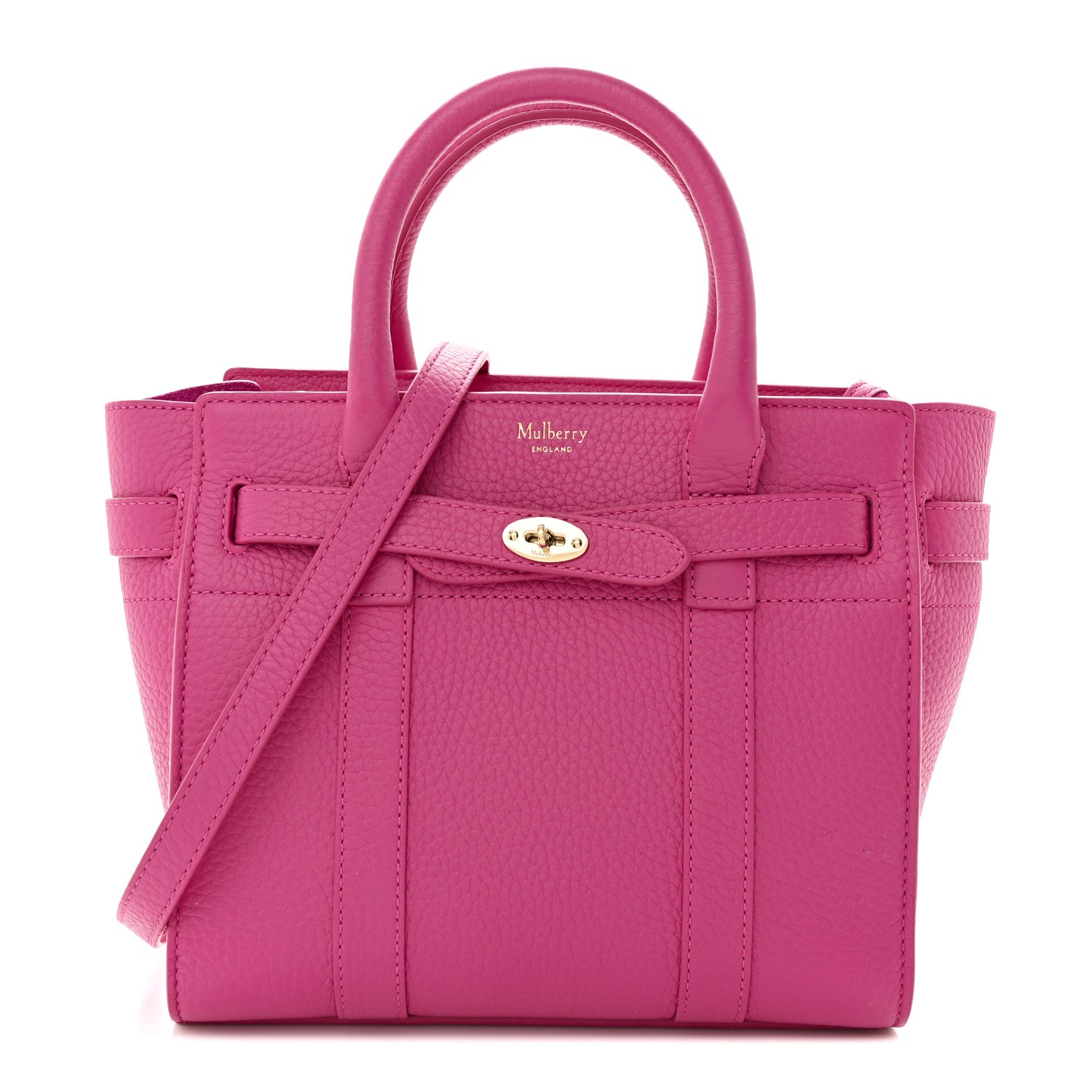 Mulberry Small Classic Grain Mini Zipped Bayswater Pink 1447668