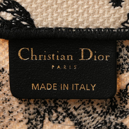 Christian Dior Canvas Embroidered Small Zodiac Toile De Jouy Book Tote Latte 6 of 11