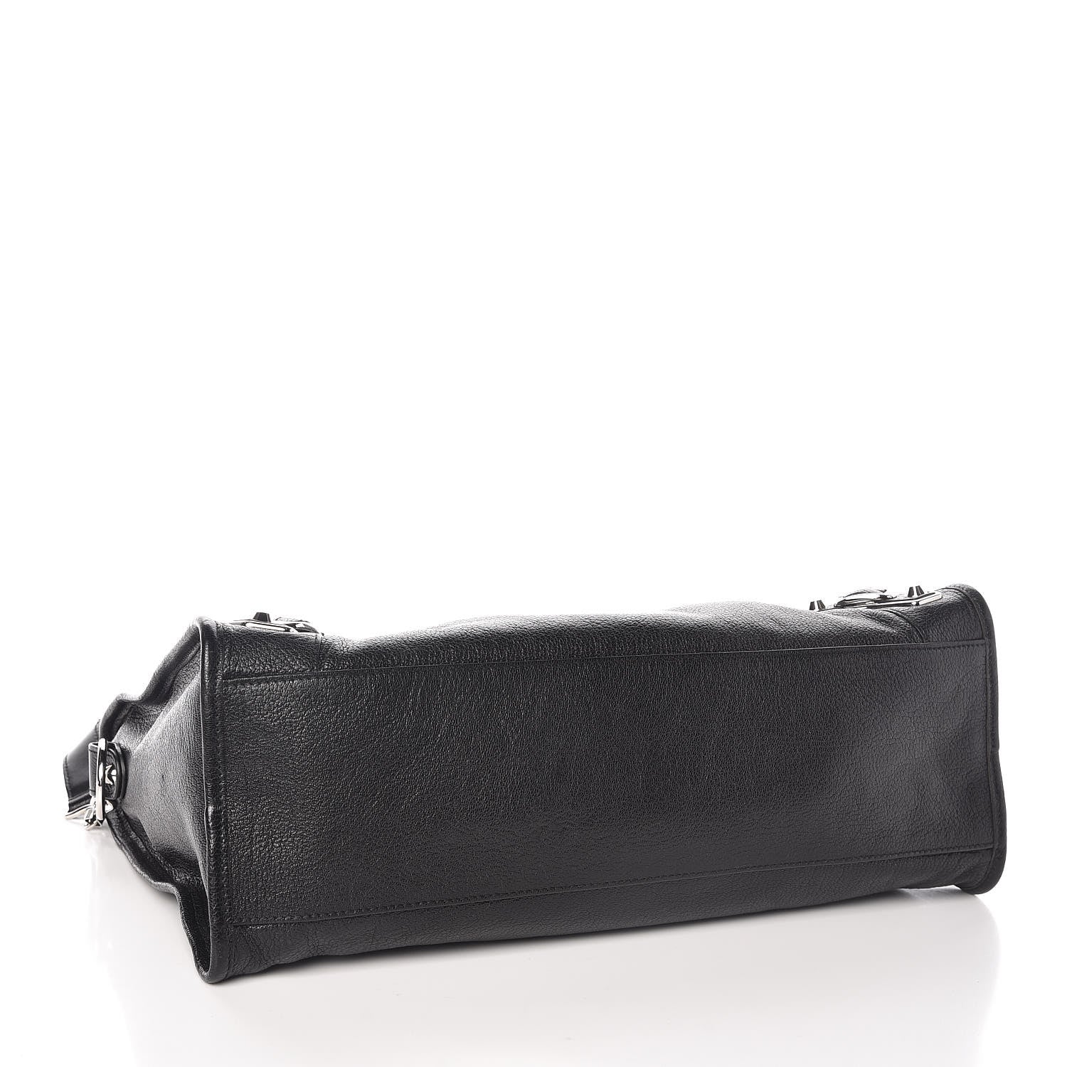 Balenciaga Chevre Silver Metallic Edge Hardware City Black 4 of 9