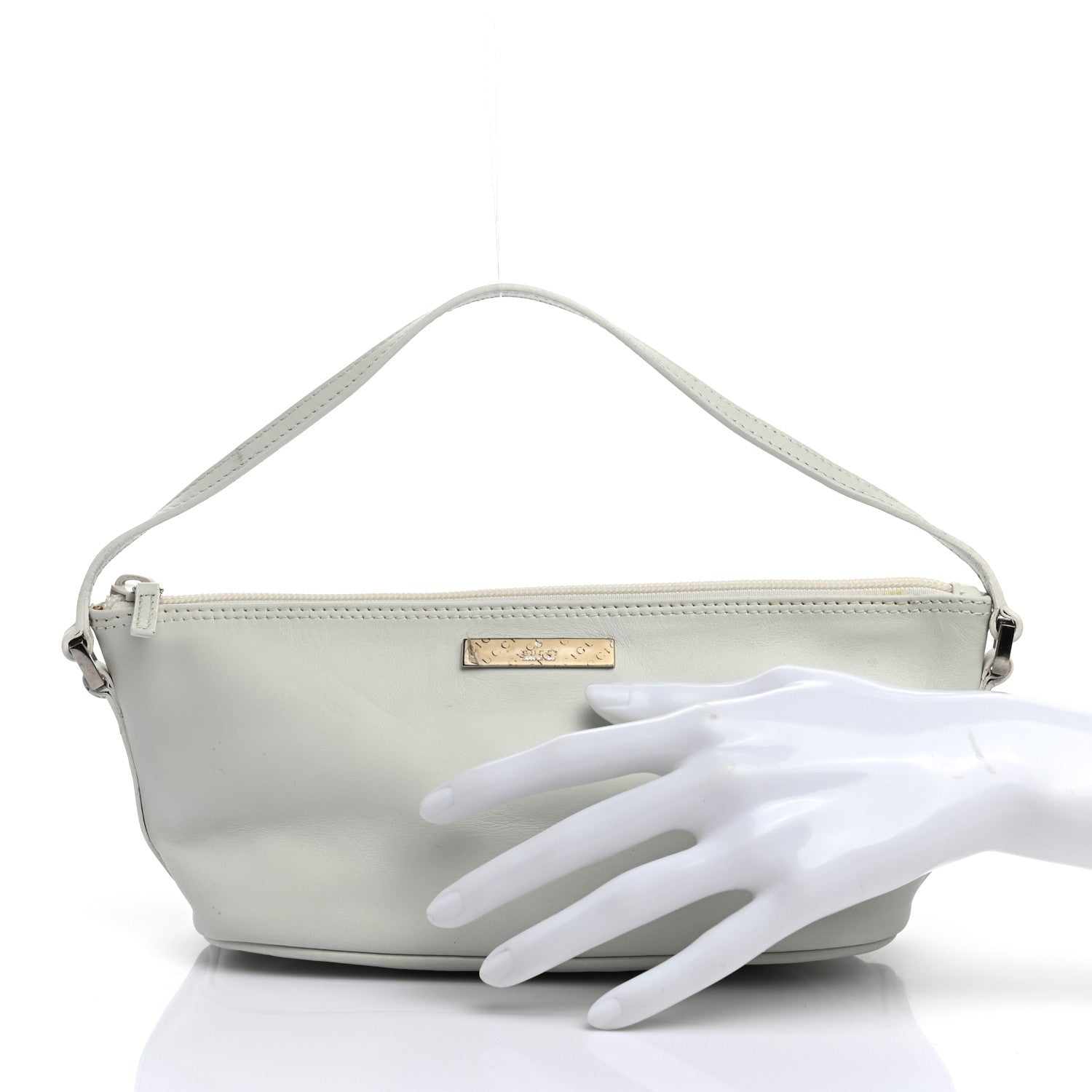 Gucci Calfskin Boat Pochette Blue 2 of 13