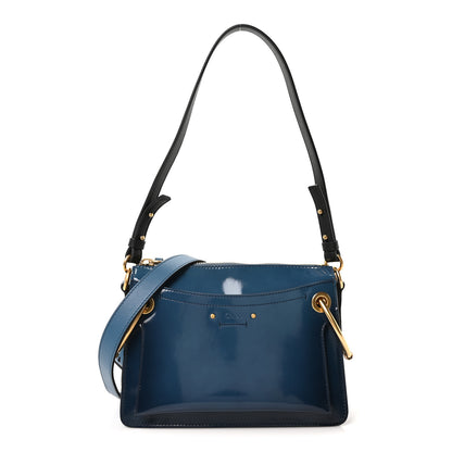 Chloe Glossy Lambskin Small Roy Bag Vinyl Blue 1 of 9