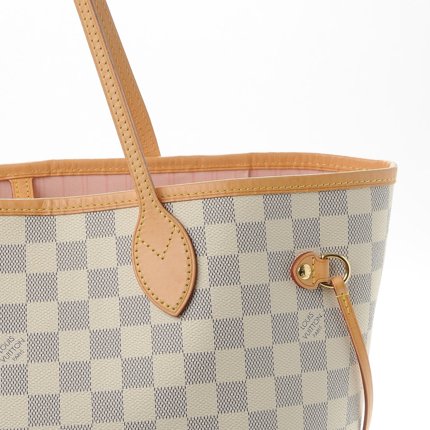 Damier Azur Neo Neverfull MM Rose Ballerine