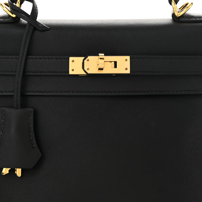 Hermes Swift Kelly Retourne 25 Black 8 of 10