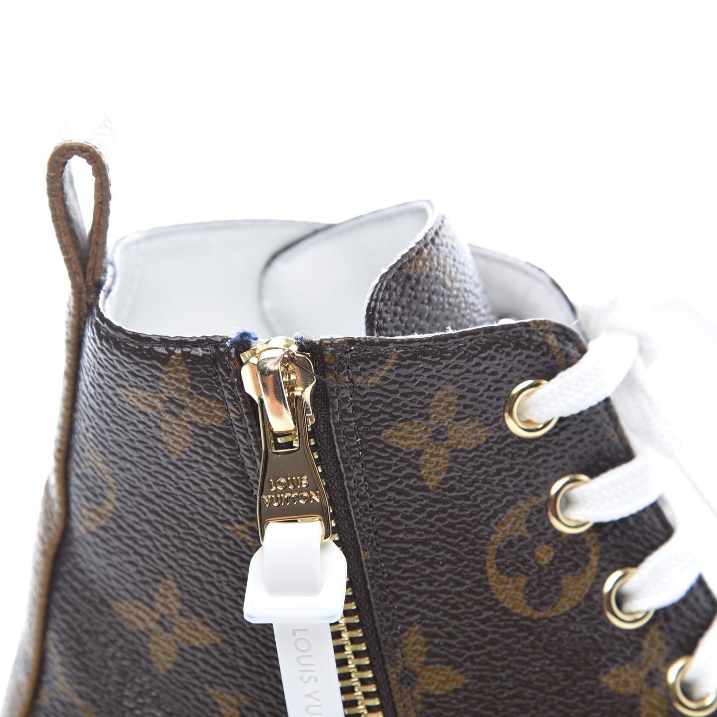 Patent Reverse Monogram Stellar Sneaker Boots 36
