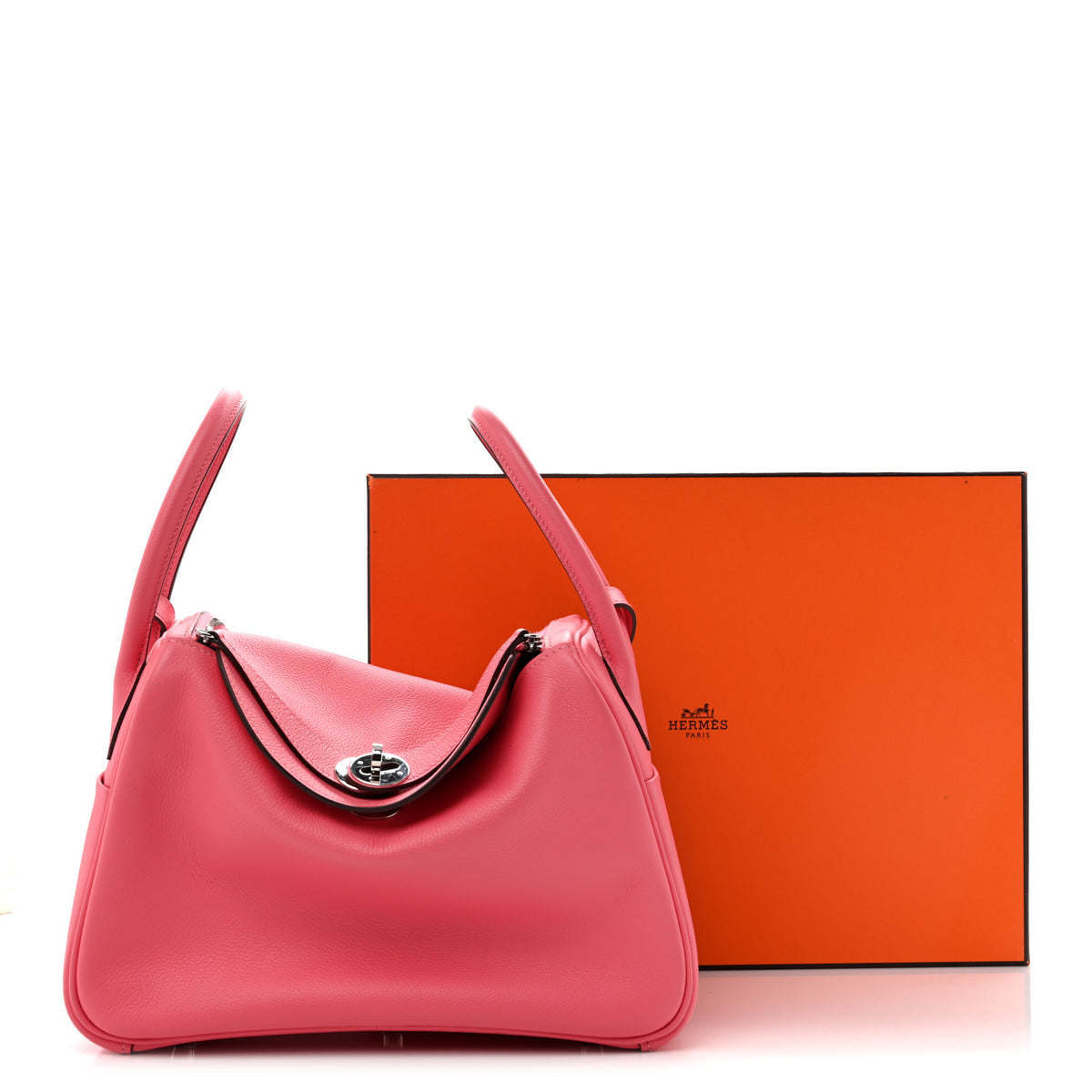 Hermes Evercolor Lindy 26 Rose Azalee 14 of 14