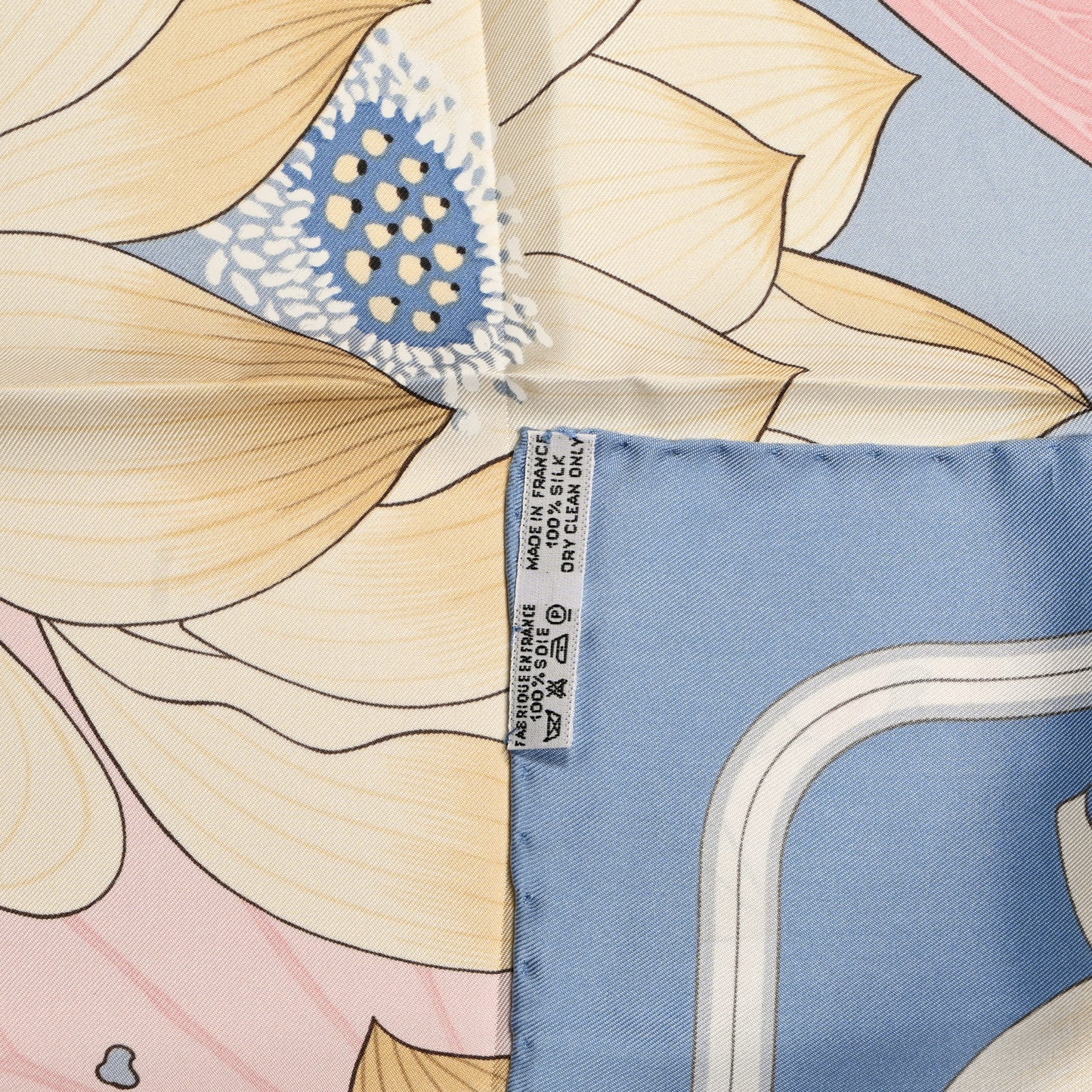 Silk Fleurs de Lotus Scarf 90