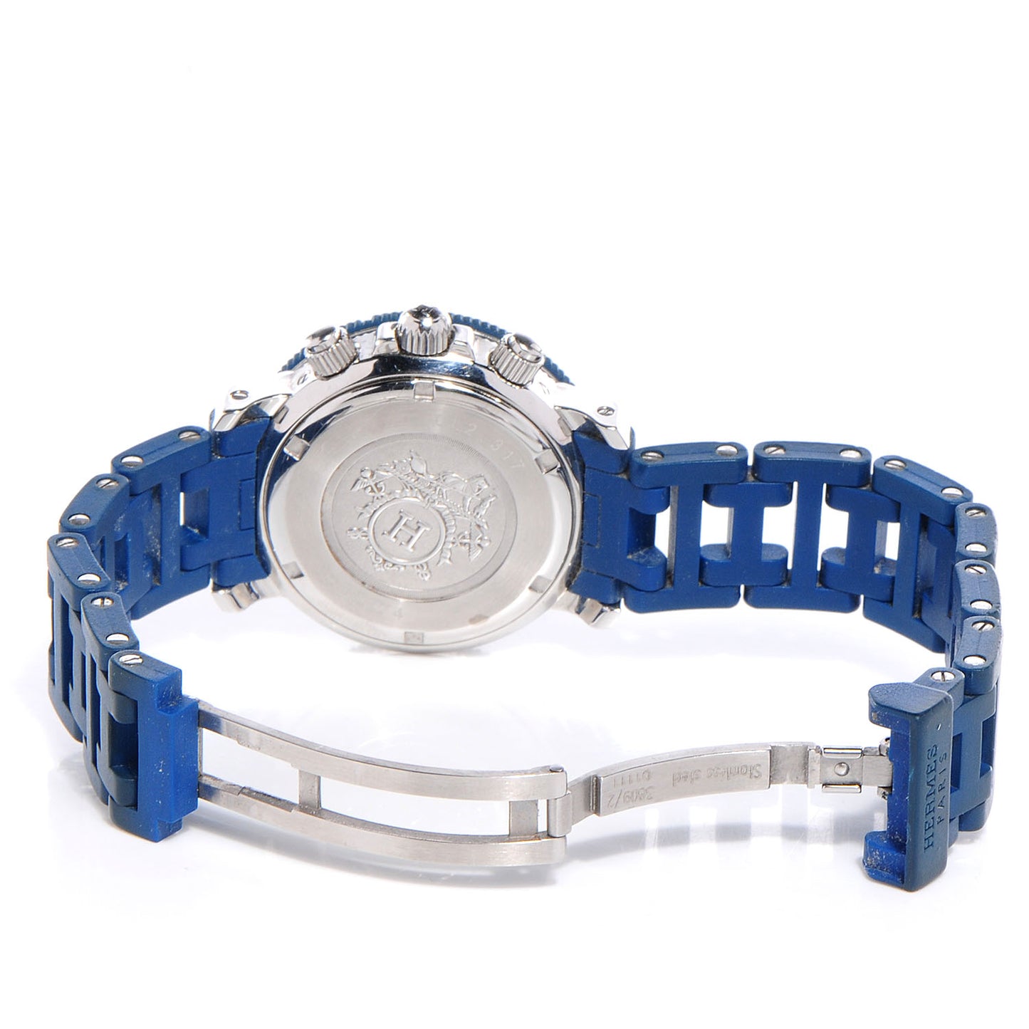Stainless Steel Rubber 33mm Clipper Chronograph Diver Watch Blue
