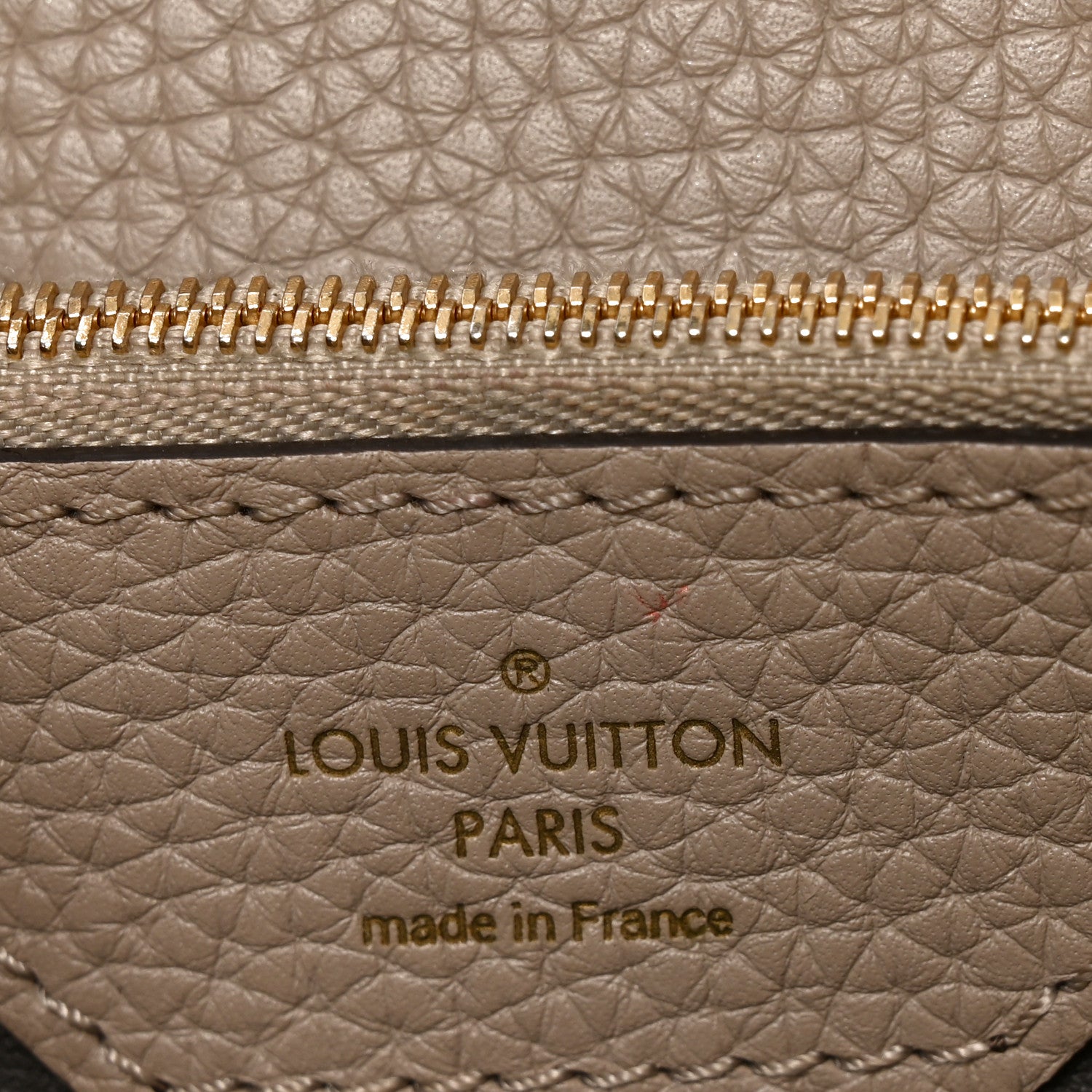 Louis Vuitton Taurillon Capucines MM Galet 6 of 9