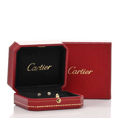 Cartier 18K Pink Gold Diamond MM D'Amour Earrings 5 of 5