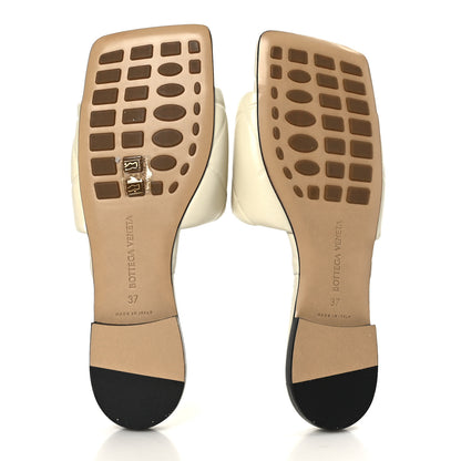 Bottega Veneta Nappa Quilted Rubber Lido Flat Sandals 37 Sea Salt 5 of 7