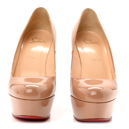 Christian Louboutin Patent Bianca 120 Pumps 36.5 Nude 3 of 9