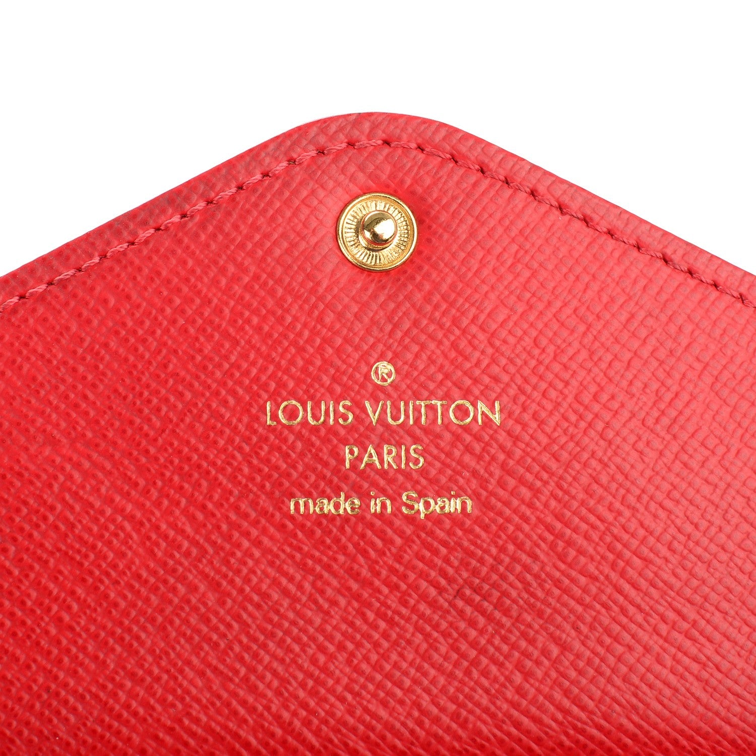 Louis Vuitton Damier Ebene Josephine Wallet Red 6 of 7