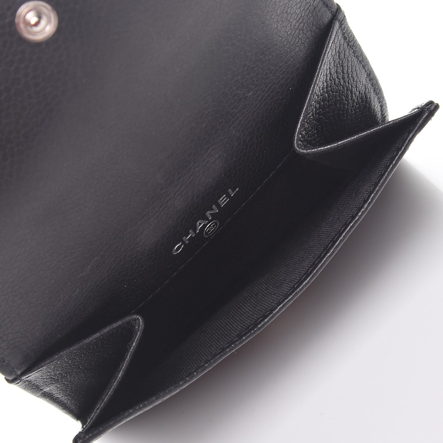 Caviar Timeless CC Compact French Wallet Black